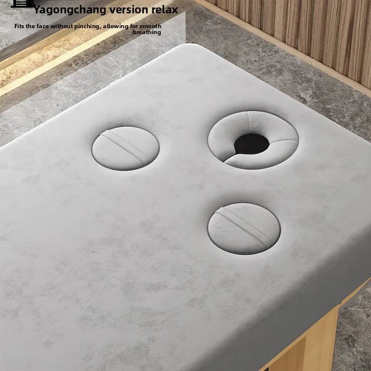 Solid Wood Massage Bed Beauty Salon Treatment Table Chinese Medicine Physiotherapy Thai Moxibustion Beauty Bed Lash Massage Bed Ai-TechWorld 