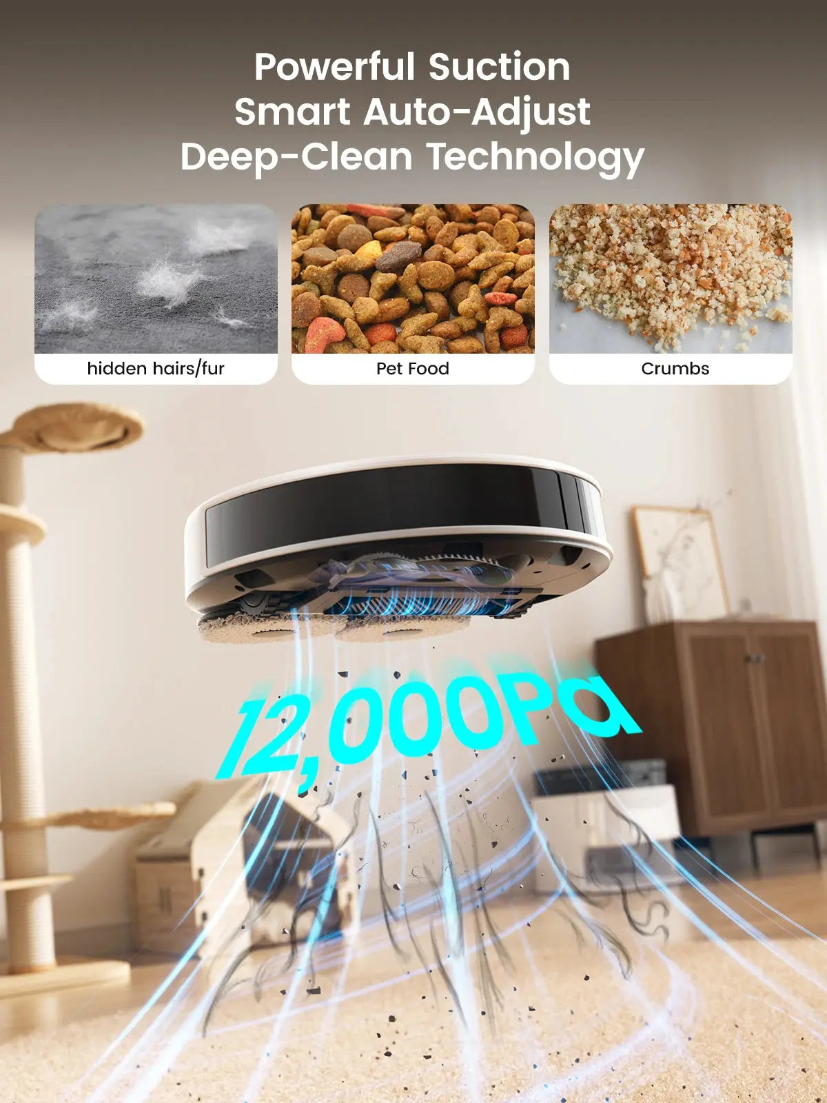 LEFANT M3 M3L Robot Vacuum Cleaner with Mapping, 12000Pa Suction Ai-TechWorld 