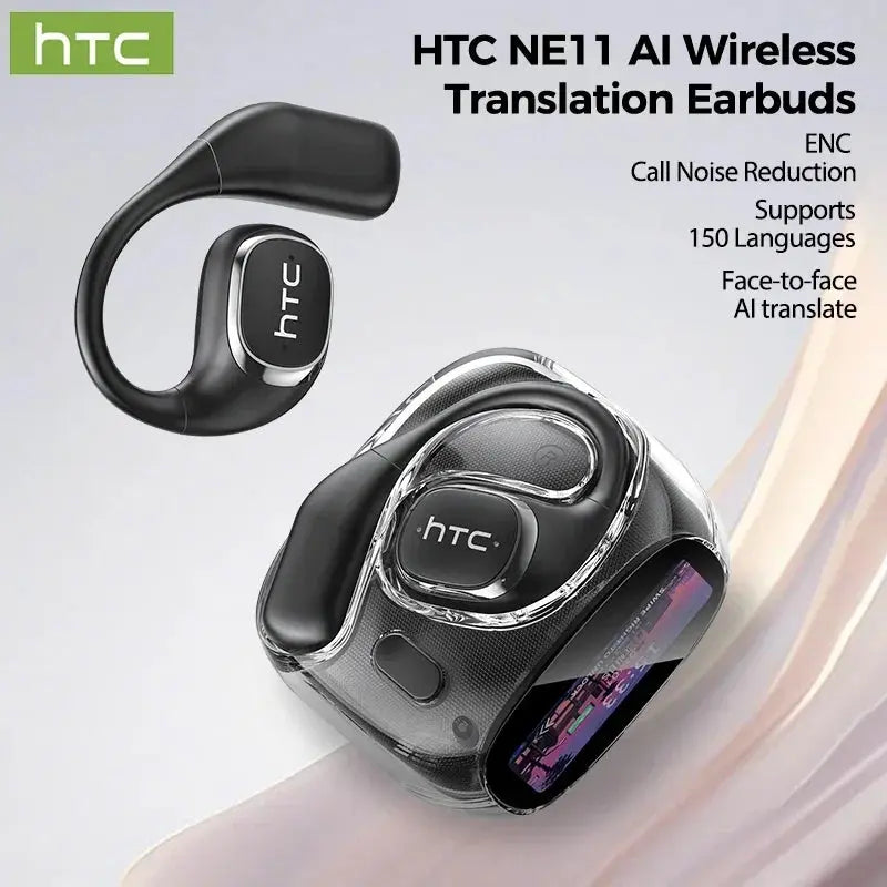 HTC NE11 Earphones Bluetooth V6.0 AI Translator Earbuds Ai-TechWorld 