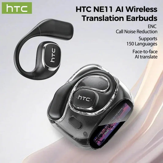 HTC NE11 Earphones Bluetooth V6.0 AI Translator Earbuds Ai-TechWorld 