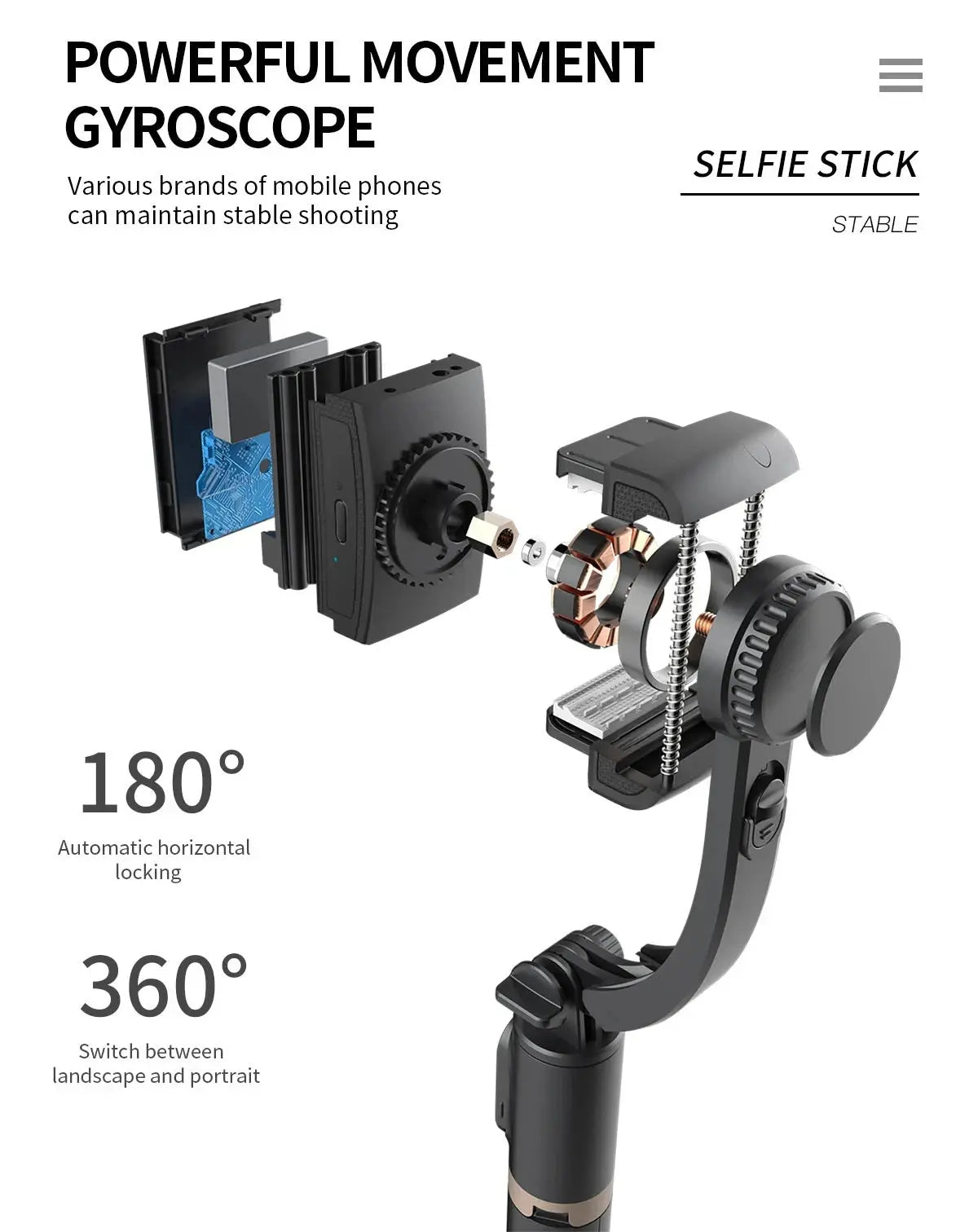 COOL DIER 2023 NEW Phone Gimbal stabilizer Wireless Bluetooth selfie stick tripod Stabilizer holder bracket For Smartphone live Ai-TechWorld 