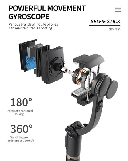 COOL DIER 2023 NEW Phone Gimbal stabilizer Wireless Bluetooth selfie stick tripod Stabilizer holder bracket For Smartphone live Ai-TechWorld 