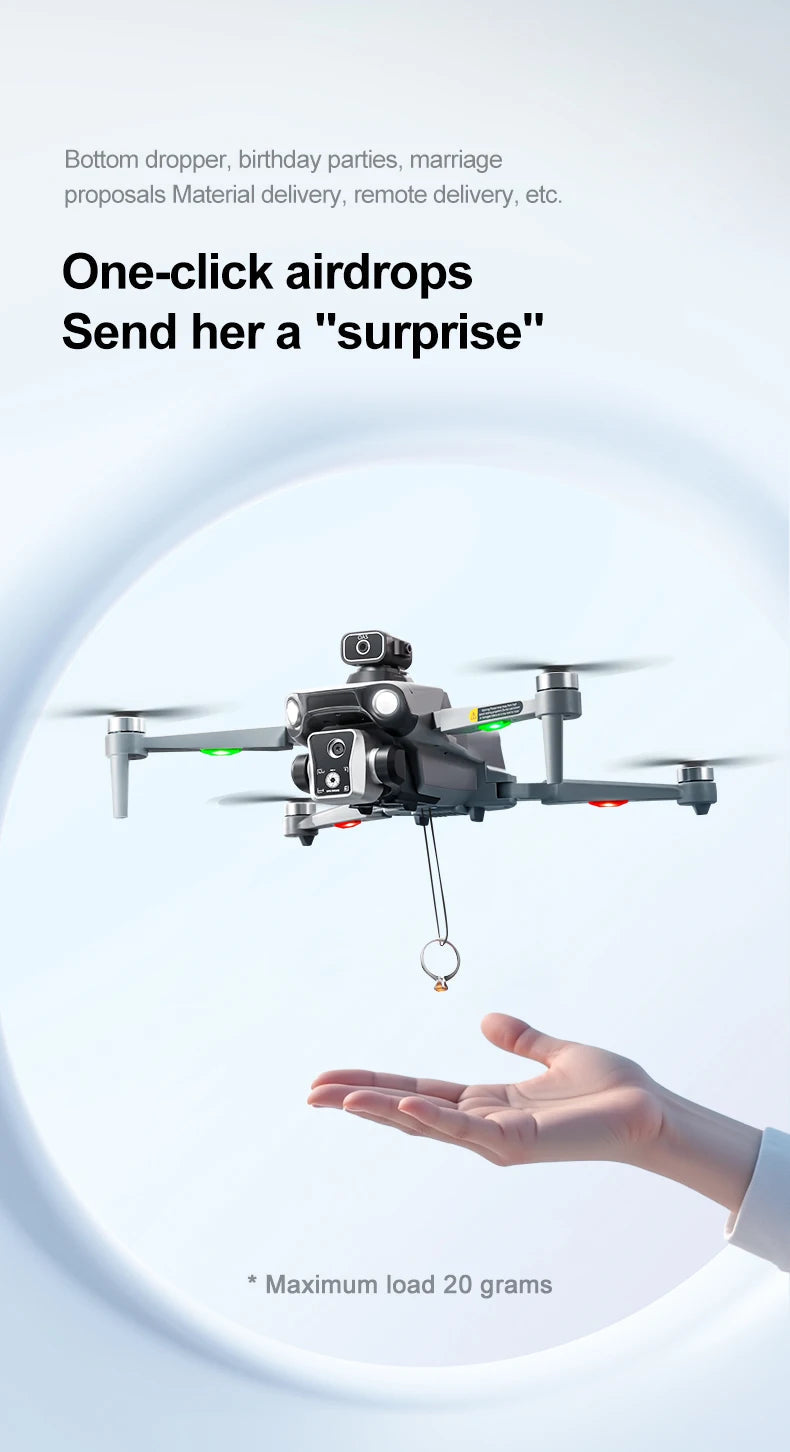 New K19 MAX GPS Drone Professional 8K Camera Aerial FPV Brush Avoiding Obstacle with Large Screen Remote Control Folding Drone Ai-TechWorld 