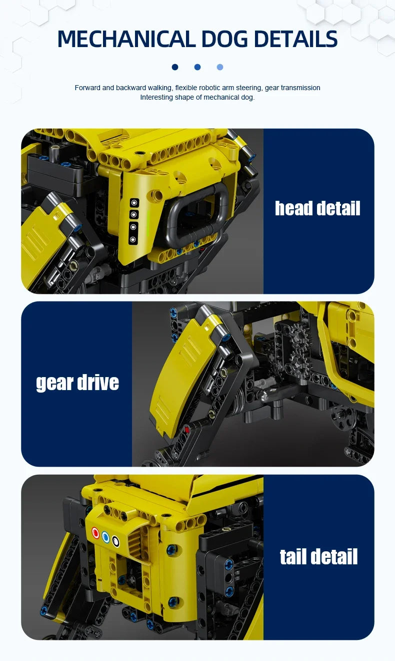 Technical Robot Toys The RC Motorized Boston Dynamics Big Dog Model AlphaDog Building Blocks Bricks Toys for Kid Christmas Gifts Ai-TechWorld 