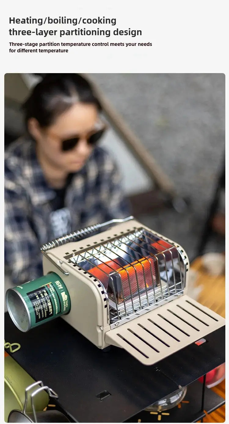 Outdoor Mini Heating Stove Camping Gas Stove Fishing Camping Heater Outdoor Portable Car 2024 Winter Camping Outdoor Supplies Ai-TechWorld 