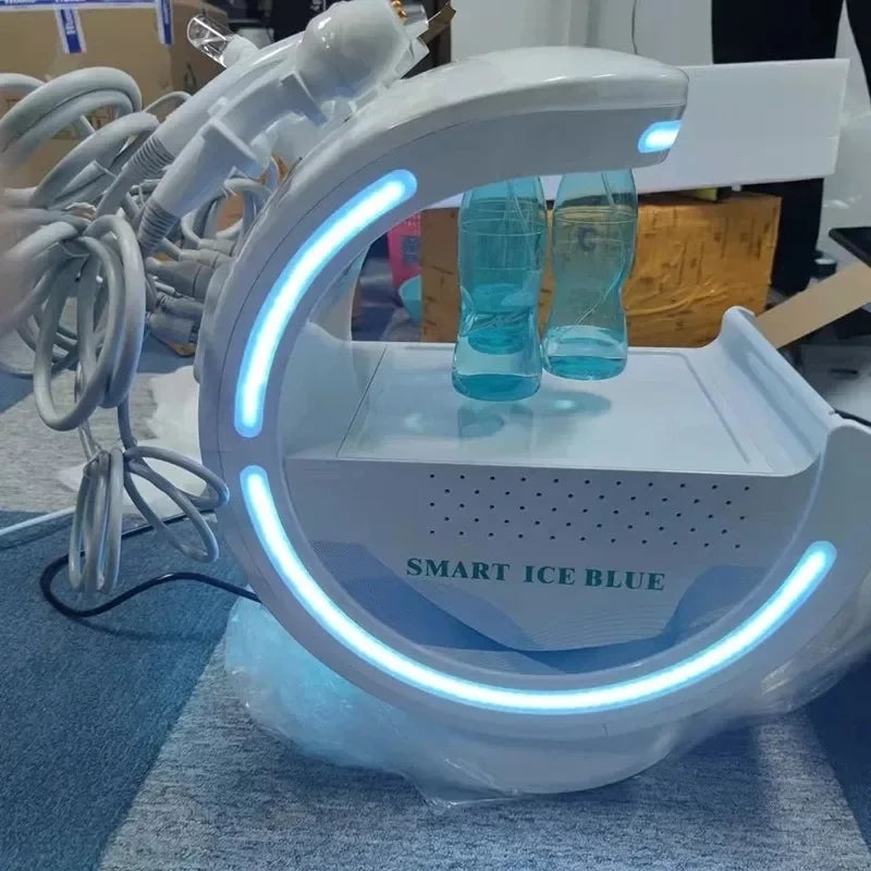 Smart Ice Blue Plus 7 in 1 Oxygen Hydro dermabrasion Bubble Machine Professional Face Hydra Machine rf Lifting ultrason machine Ai-TechWorld 
