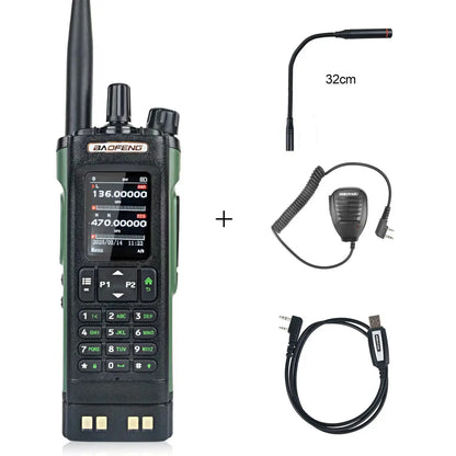 Baofeng DM-32 GPS APRS AES256 Encryption DMR Digital Analog UHF VHF Dual Band 8W Air Band FM Walkie Talkie DM-32UV Ai-TechWorld 