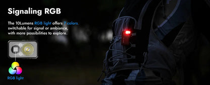 WUBEN G5 Rechargeable EDC Flashlight, 400 Lumens Dual Light Sources Mini Flashlight with RGB Light, Portable Pocket Flashlights Ai-TechWorld 