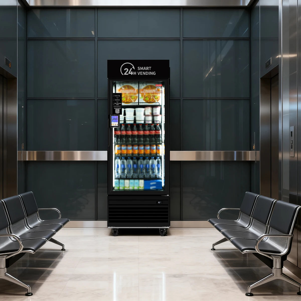 HAHA Smart Vending Freezer POS NFC Temperature Range -8F to 50F for Ice Cream And Drinks(550) Ai-TechWorld 