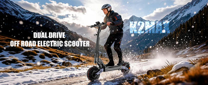 EOEOTWO K2MAX Electric Scooter 45Mph 4000W Peak Dual Motor 40Mile Range EScooter Adults Dual Suspension Fast Charging Scooter Ai-TechWorld 
