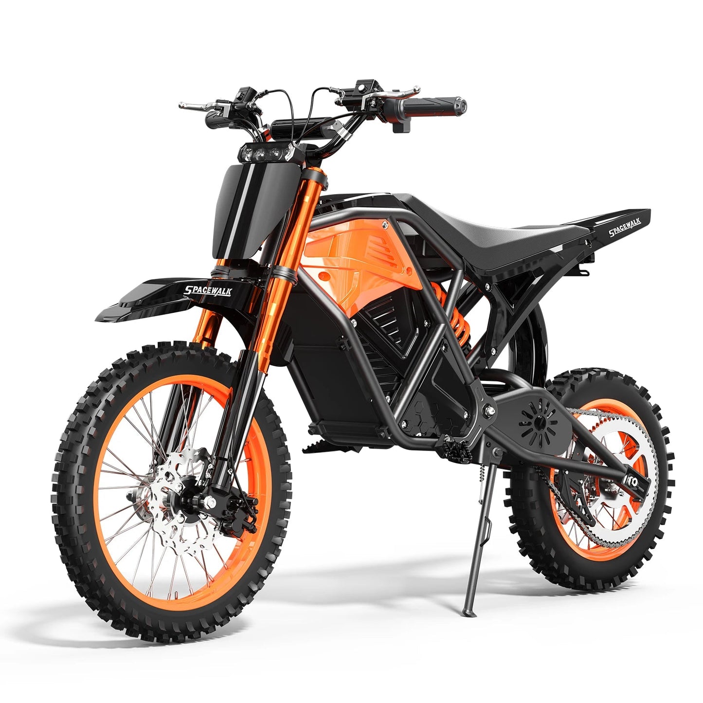 Electric Dirt Bike for Adults, 48V 3000W Peak Power Electric Motorcycle with 14"/12" Fat Tire, 37.5MPH Mountain Off-Road Ebike Ai-TechWorld 