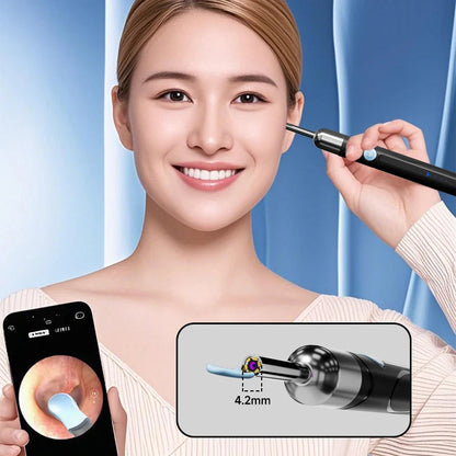 WiFi Endoscope 4.2mm 1080P Ear Picker Camera with Ear Spoon Base for iOS/Android Ear Cleaning Otoscope with Ear Wax Removal Tool Ai-TechWorld 