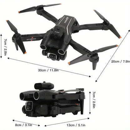 Foldable Camera Drone for Beginners & Adult - Four Direction Obstacle Avoidance, 360° Flips, One-Key Take Off/ Landing, 3D Flips Ai-TechWorld 