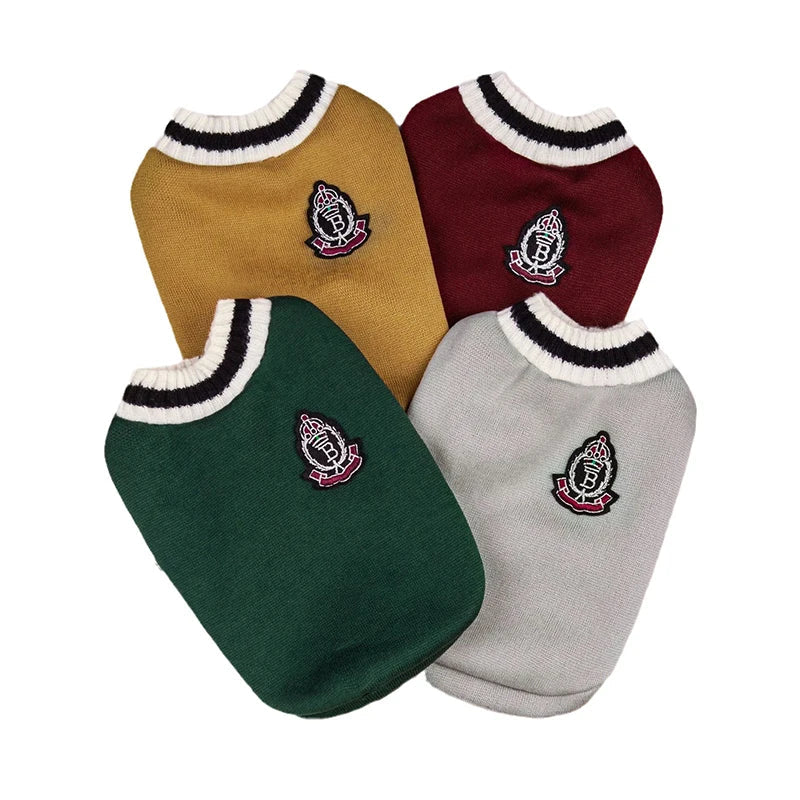 Pet Cat Solid Costume Autumn Winter Christmas Sweater For Small Dogs Kitten Pullover Puppy Vest Clothes Kitty Jacket Outfits Ai-TechWorld 