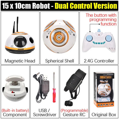 RC Robot 2.4G Radio Remote Control With Sound Watch Gesture Induction Sensor Intelligent Robot Car Model Kid Electronic Toy Gift Ai-TechWorld 