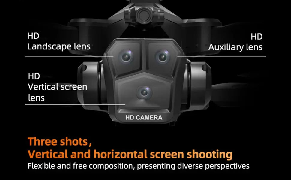 Foldable Camera Drone for Beginners & Adult - Four Direction Obstacle Avoidance, 360° Flips, One-Key Take Off/ Landing, 3D Flips Ai-TechWorld 