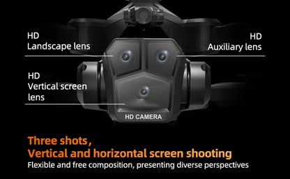 Foldable Camera Drone for Beginners & Adult - Four Direction Obstacle Avoidance, 360° Flips, One-Key Take Off/ Landing, 3D Flips Ai-TechWorld 