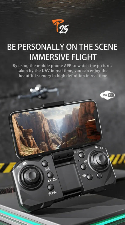 KBDFA P25 Drone 4K 8K HD Camera Aerial Photography Foldable RC Quadcopter Obstacle Avoidance Mini UAV Remote Control Toys Ai-TechWorld 
