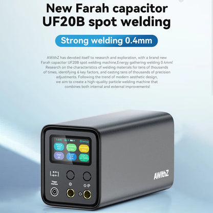 AWithZ UF20B Spot Welder Super Farad Capacitor Spot Welding Machine 18650 Lithium Battery DIY Nickel Sheet Welding Machine EU Ai-TechWorld 