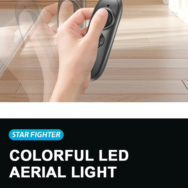 2.4G remote control fighter electric foam glider stunt tumbling UAV hovering helicopter with LED colorful lights aircraft model Ai-TechWorld 