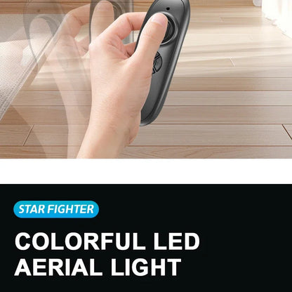 2.4G remote control fighter electric foam glider stunt tumbling UAV hovering helicopter with LED colorful lights aircraft model Ai-TechWorld 