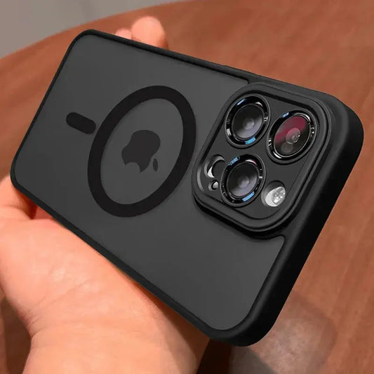 Magnetic Luxury Matte Translucent Armor Shockproof Case For iPhone Ai-TechWorld 