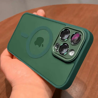 Magnetic Luxury Matte Translucent Armor Shockproof Case For iPhone Ai-TechWorld 