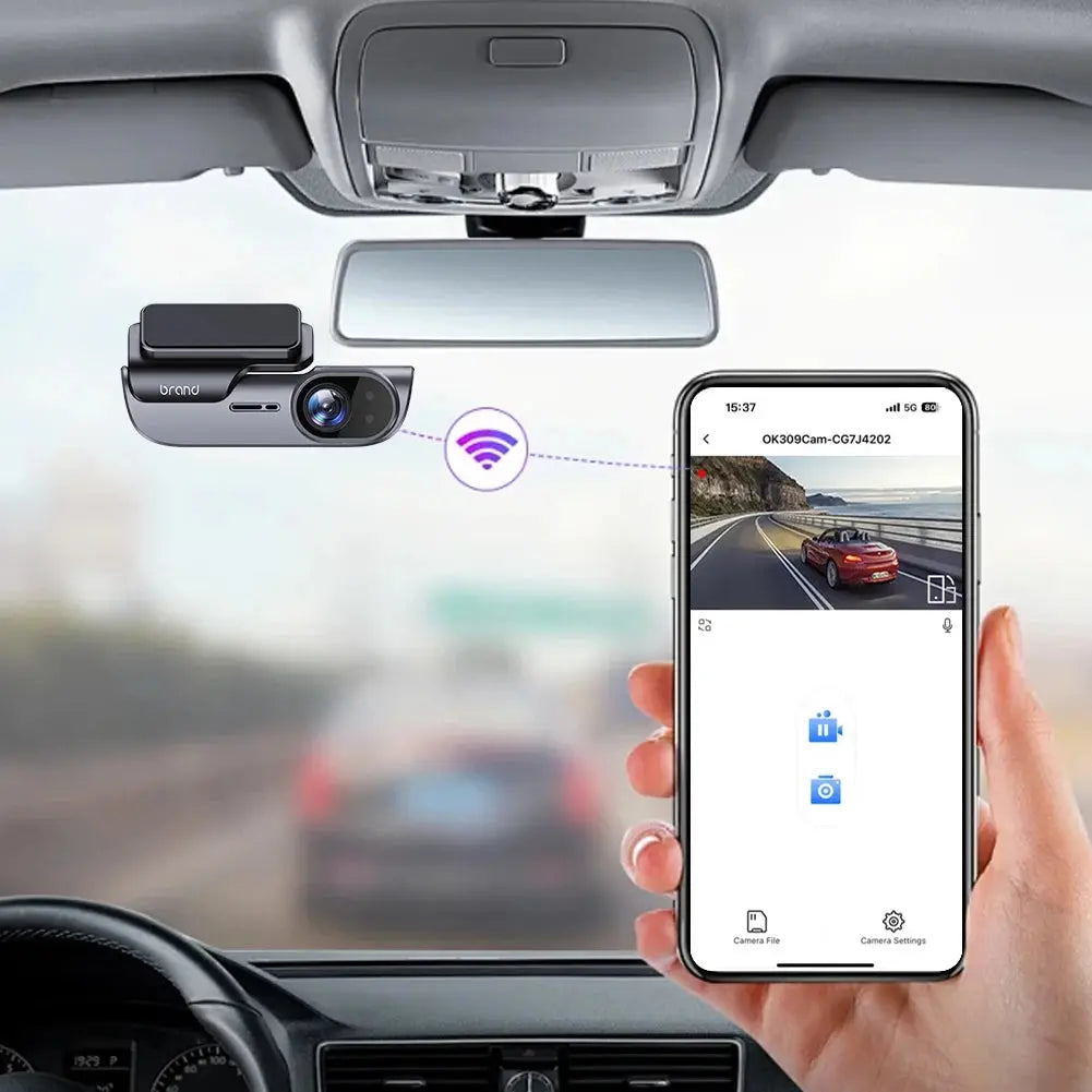 4K Car Dash Camera with GPS Wi-Fi Car DVR UHD Recording Video Recorder 24H Parking Monitor Driving Vehicle Cam Night Vision Ai-TechWorld 