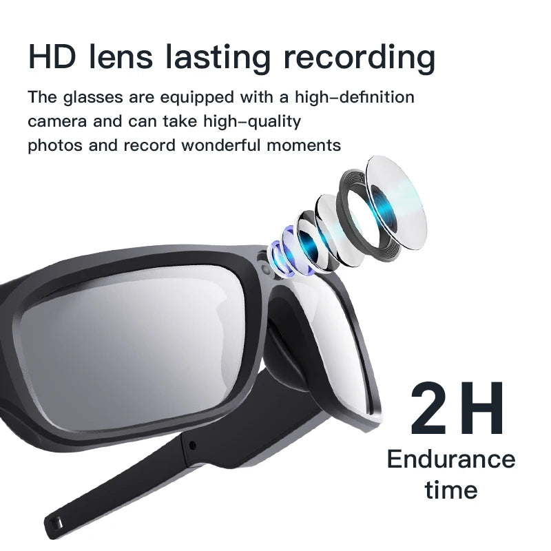 4K HD Glasses Camera Video Driving Record Cycling Video Smart Glasses With Eyewear Camcorder For Outdoor Mini Camera Ai-TechWorld 