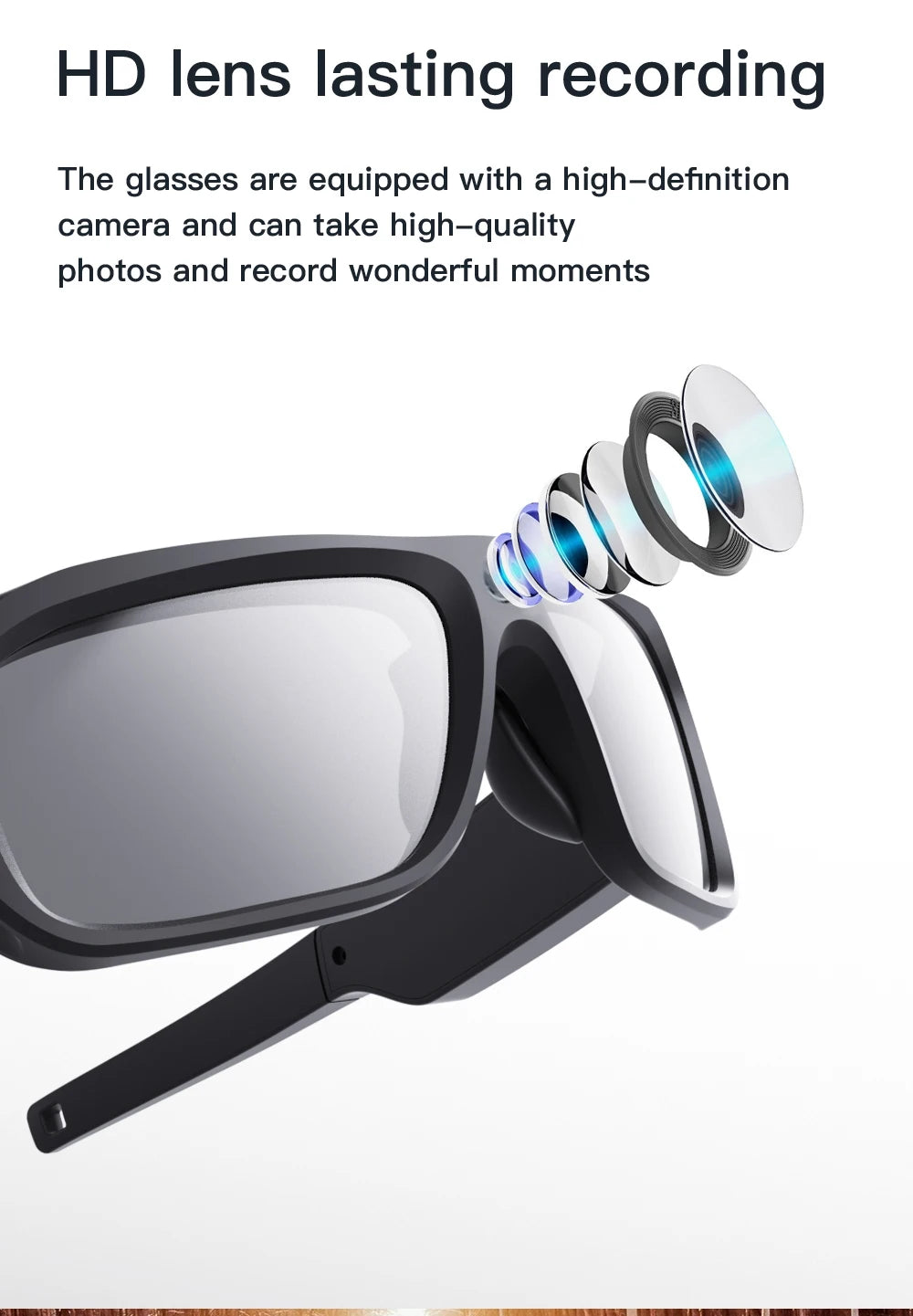 4K HD Glasses Camera Video Driving Record Cycling Video Smart Glasses With Eyewear Camcorder For Outdoor Mini Camera Ai-TechWorld 