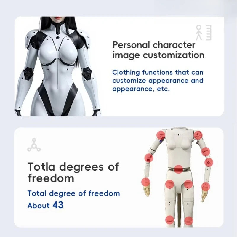 Bionic Humanoid Robot, Real Robot, Beauty Robot, Emotional Exchange and Life Interaction, Welcome Reception Robot Ai-TechWorld 