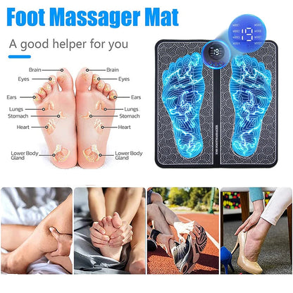 Electric Foot Massager Pad Muscle Massage Relaxation Trainer For Massage Fitness Outdoor Sport Home Family Relax Ai-TechWorld 