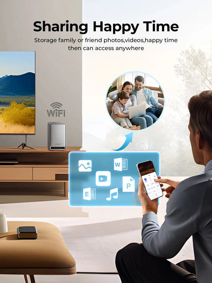 ORICO Personal Network Attached Storage Support Remote Access Share Data Intelligent Classification Automatic Backup 2/5-bay Ai-TechWorld 