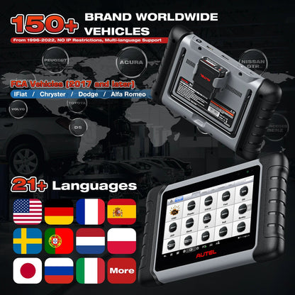 Autel MaxiCOM MK808BT PRO Car Automotivo Diagnostic Tools Bluetooth OBD2 Scanner Code Reader Diagnosis Tool PK MK808KBT MK808S Ai-TechWorld 