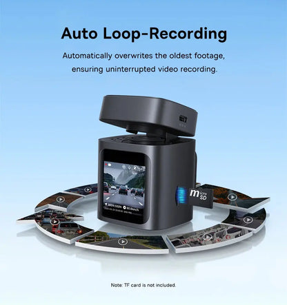 Baseus 3K Dash Cam VD1 Front and Rear Cam HD Built-in GPS Galileo Supercapacitor Car DVR Car Camera Recorder Support 24H Parking Ai-TechWorld 