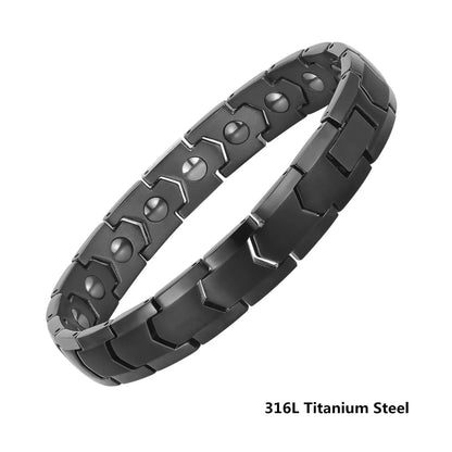 Pure Titanium Hematite Therapy Bracelet Tungsten Ceramic Blood Pressure Slimming Bracelet Weight Loss Bracelet Ai-TechWorld 
