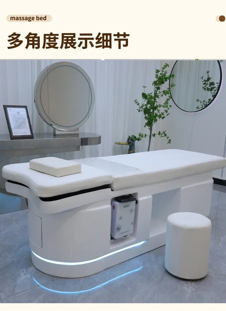 Spa Massage Shampoo Bed for Hair Salon, Commercial Use, Hairdressing Shaving Station, Water Circulation Basin, Beauty Furn, 2025 Ai-TechWorld 