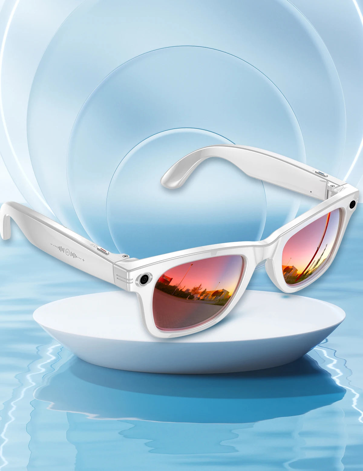 AI Smart Glasses 5 Million Pixels Recording Videos Photo Recognition Answer Translation 290mAh IP66 Waterproof Bluetooth Glasses Ai-TechWorld 