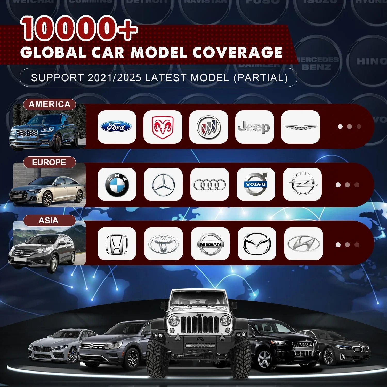 Autel MaxiCOM MK808BT PRO Car Automotivo Diagnostic Tools Bluetooth OBD2 Scanner Code Reader Diagnosis Tool PK MK808KBT MK808S Ai-TechWorld 