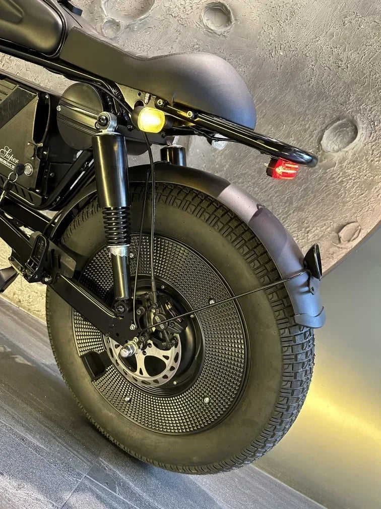 Ebike ZPW Black Warrior 3000W 60V 45AH Camping Motorcycle, Adult Electric Bike 20 Inch Fat Tire Electric Bike Ai-TechWorld 