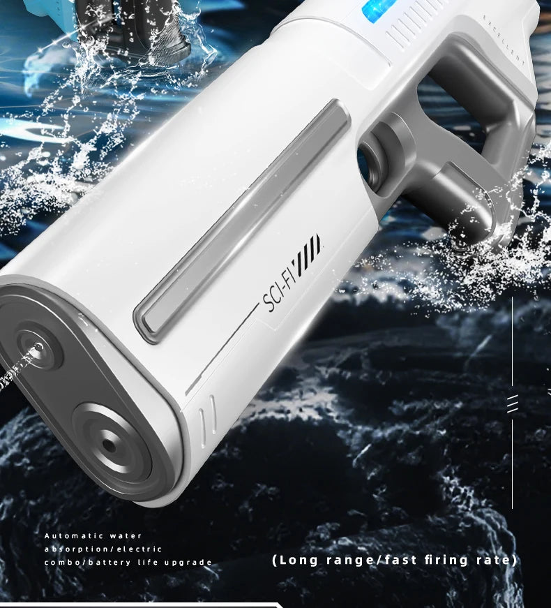 Electric Automatic Water Storage Gun Toys Portable Children Summer Beach Outdoor Fight Fantasy Spray Gun Toys Boy Kid Adult Game Ai-TechWorld 