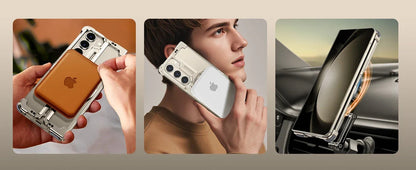 Eary for Samsung Galaxy Z Fold 6 5 Case with Magnetic Stand Magsafe Protective Cover Metals Frameless Bumper Wireless Charging Ai-TechWorld 