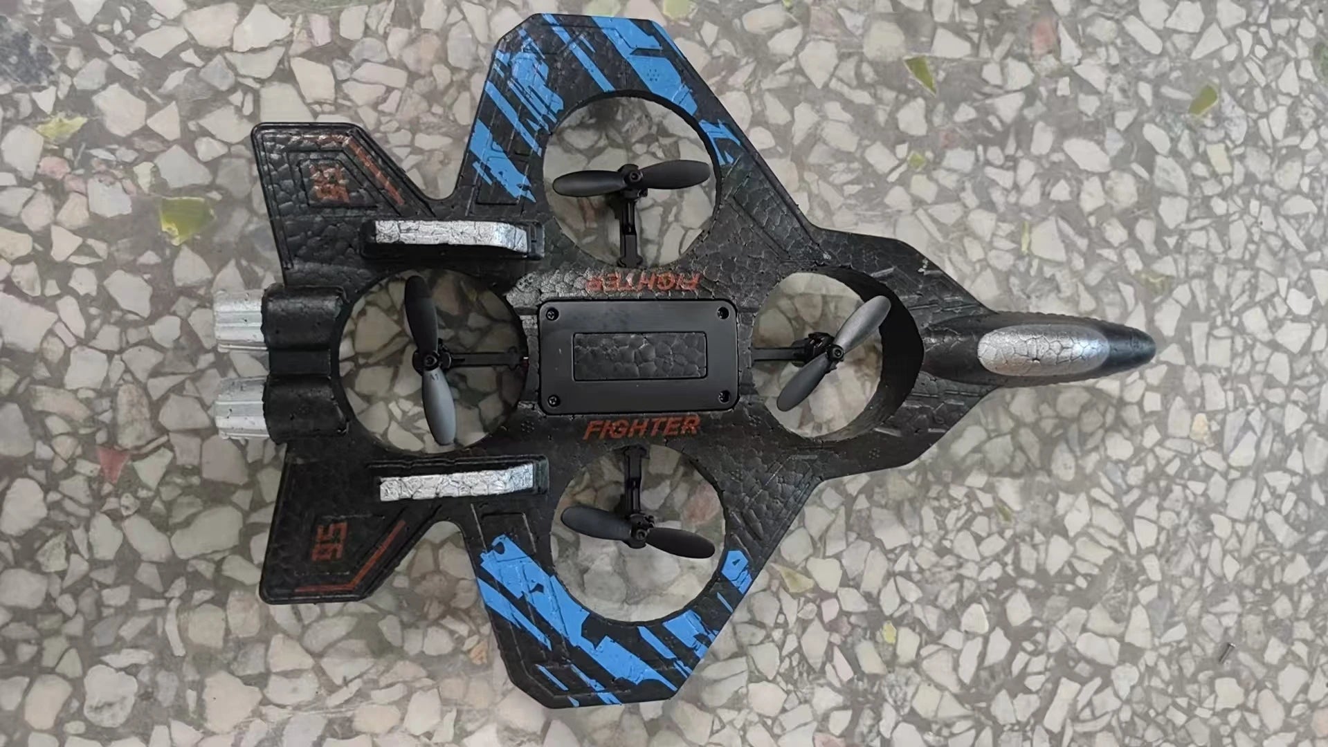 2.4G remote control fighter electric foam glider stunt tumbling UAV hovering helicopter with LED colorful lights aircraft model Ai-TechWorld 