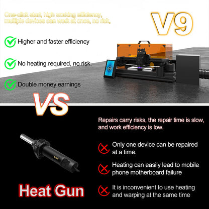 Back Glass Laser for iPhone 8-17 Series, Glue Removal Laser Engraving Seperator, w/Air Purifier&Cell Phone Repair Tool Ai-TechWorld 