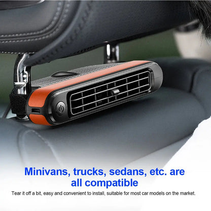 Portable Car Seat Cooling Fan Car Rear Backrest Electric Fan USB Power Supply Fan Air Conditioner Car Interior Accessories Ai-TechWorld 