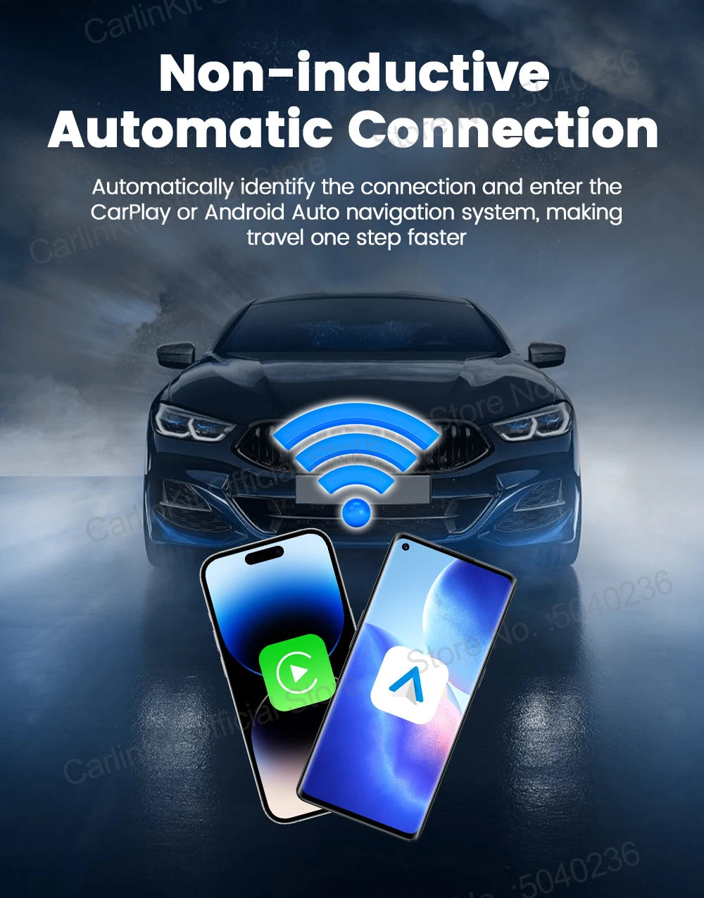 CarlinKit 5.0 Mini Ultra Wireless Adapter Wireless CarPlay Android Auto For OEM Car Plug and Play WiFi Bluetooth Auto Connection Ai-TechWorld 