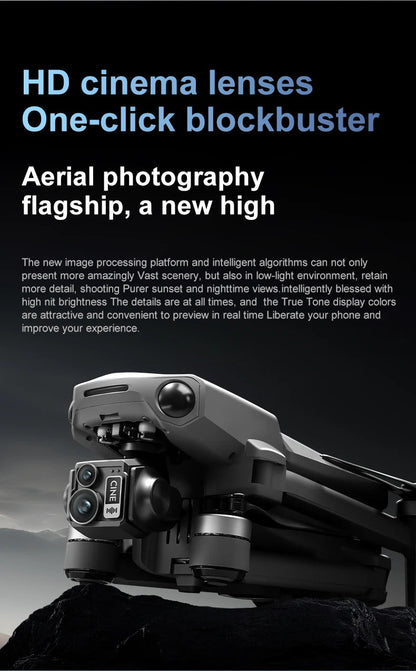 New D12 GPS Drone 3-Axis Gimbal With Touch Screen Profesional 8K HD Camera FPV Obstacle Avoidance Brushless Dron Toy for adult ﻿ Ai-TechWorld 