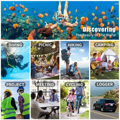 Mini Cam 4K 1080P Pocket Camcorder HD Cam 1.3" LCD Screen 270° Rotatable Wifi Mini Camera with Waterproof Case Motion Cameras Ai-TechWorld 