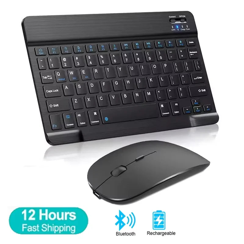 Mini Bluetooth Keyboard Wireless Keyboard Rechargeable For Phone Tablet Russian Spanish Keyboard For Android ios Windows Ai-TechWorld   ai-techworld