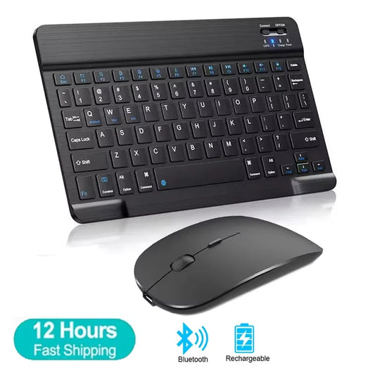 Mini Bluetooth Keyboard Wireless Keyboard Rechargeable For Phone Tablet Russian Spanish Keyboard For Android ios Windows Ai-TechWorld   ai-techworld
